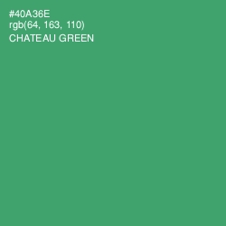 #40A36E - Chateau Green Color Image