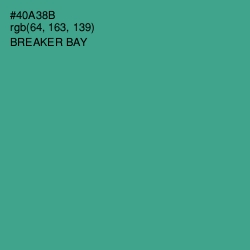 #40A38B - Breaker Bay Color Image