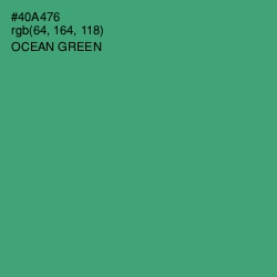 #40A476 - Ocean Green Color Image