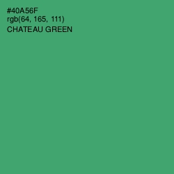 #40A56F - Chateau Green Color Image