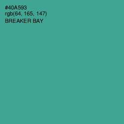 #40A593 - Breaker Bay Color Image