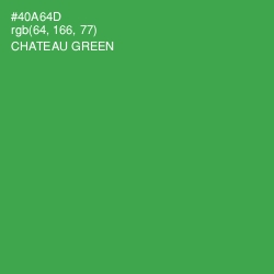 #40A64D - Chateau Green Color Image