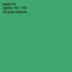 #40A770 - Ocean Green Color Image