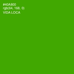 #40A800 - Vida Loca Color Image