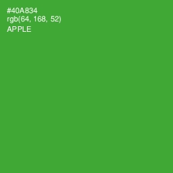 #40A834 - Apple Color Image