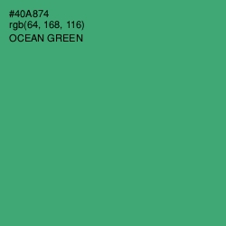 #40A874 - Ocean Green Color Image