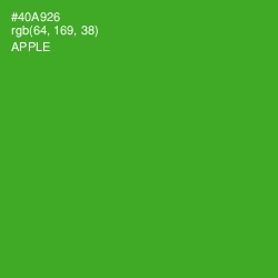 #40A926 - Apple Color Image