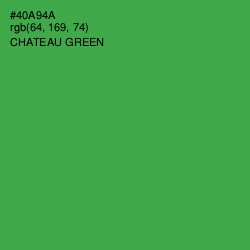 #40A94A - Chateau Green Color Image