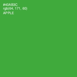 #40AB3C - Apple Color Image