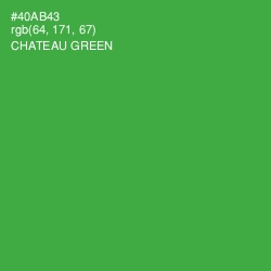 #40AB43 - Chateau Green Color Image