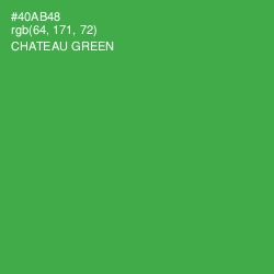 #40AB48 - Chateau Green Color Image