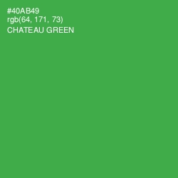 #40AB49 - Chateau Green Color Image