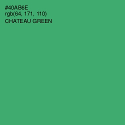 #40AB6E - Chateau Green Color Image