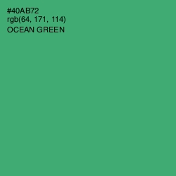 #40AB72 - Ocean Green Color Image