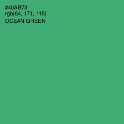 #40AB73 - Ocean Green Color Image