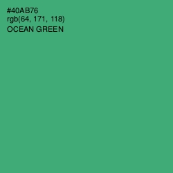 #40AB76 - Ocean Green Color Image