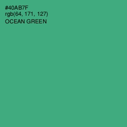 #40AB7F - Ocean Green Color Image