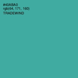 #40ABA0 - Tradewind Color Image