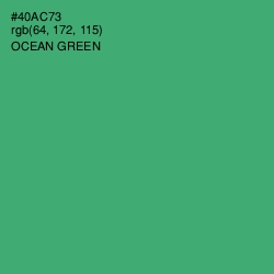 #40AC73 - Ocean Green Color Image