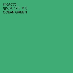 #40AC75 - Ocean Green Color Image