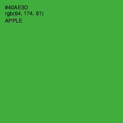 #40AE3D - Apple Color Image