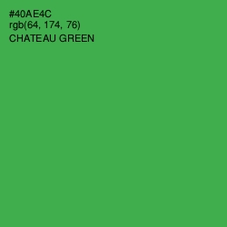 #40AE4C - Chateau Green Color Image