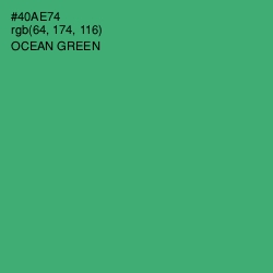 #40AE74 - Ocean Green Color Image