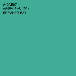 #40AE97 - Breaker Bay Color Image