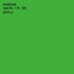 #40B03A - Apple Color Image