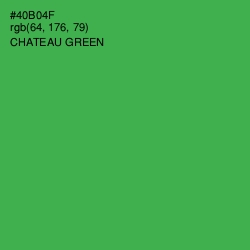 #40B04F - Chateau Green Color Image