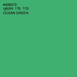 #40B070 - Ocean Green Color Image