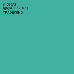 #40B0A1 - Tradewind Color Image