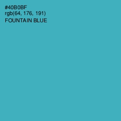 #40B0BF - Fountain Blue Color Image