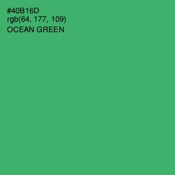 #40B16D - Ocean Green Color Image