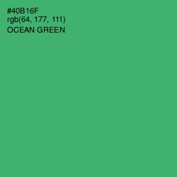 #40B16F - Ocean Green Color Image