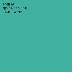 #40B1A1 - Tradewind Color Image