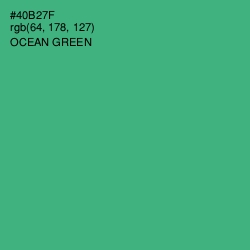 #40B27F - Ocean Green Color Image