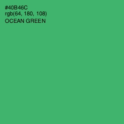 #40B46C - Ocean Green Color Image