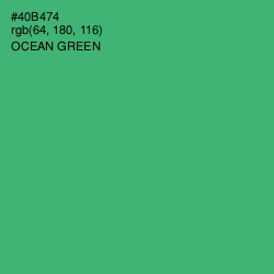 #40B474 - Ocean Green Color Image