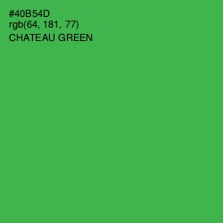 #40B54D - Chateau Green Color Image