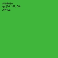 #40B63A - Apple Color Image