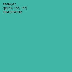 #40B6A7 - Tradewind Color Image