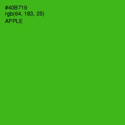 #40B719 - Apple Color Image