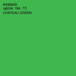 #40B84D - Chateau Green Color Image