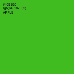 #40BB20 - Apple Color Image