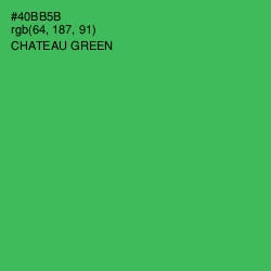 #40BB5B - Chateau Green Color Image