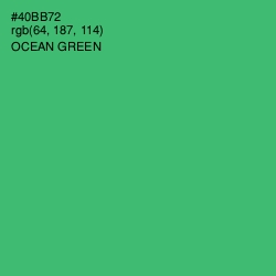 #40BB72 - Ocean Green Color Image
