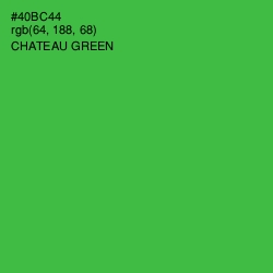 #40BC44 - Chateau Green Color Image