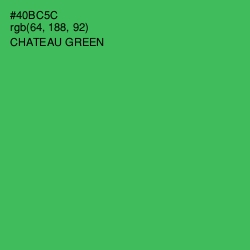 #40BC5C - Chateau Green Color Image