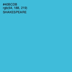 #40BCDB - Shakespeare Color Image